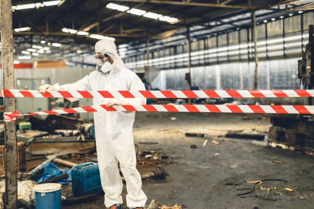Professional Sewage Cleanup technician working in Johns Island, SC